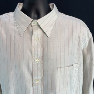 Individualized Shirts Parsow's Men's Shirt 2XL 18x34 Striped Button Down
